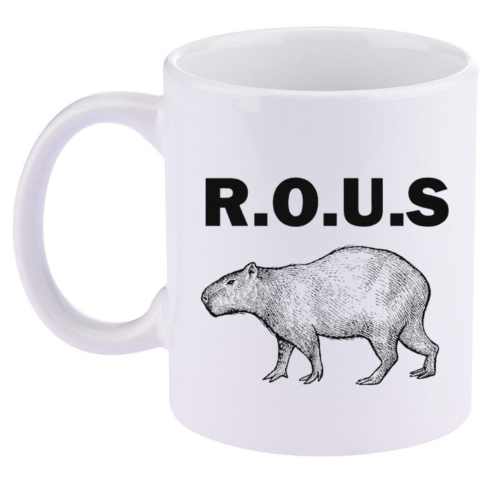 Rous Unusual Rodent Capybara 11oz C Handle Ceramic Mug