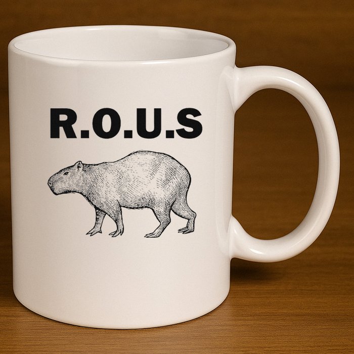 Rous Unusual Rodent Capybara 11oz C Handle Ceramic Mug
