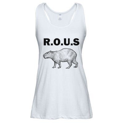 Rous Unusual Rodent Capybara Ladies Essential Flowy Tank