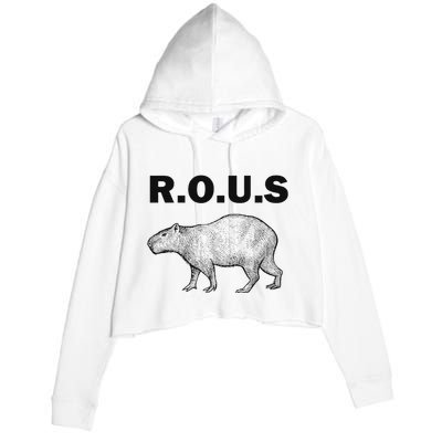 Rous Unusual Rodent Capybara Crop Fleece Hoodie