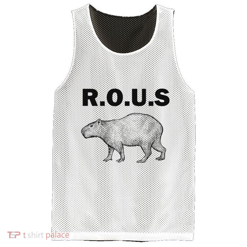 Rous Unusual Rodent Capybara Mesh Reversible Basketball Jersey Tank