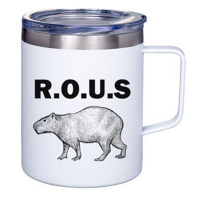 Rous Unusual Rodent Capybara 12oz Stainless Steel Coffee Mug