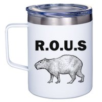 Rous Unusual Rodent Capybara 12oz Stainless Steel Coffee Mug