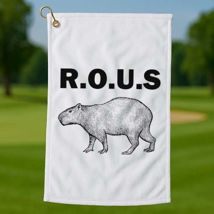 Rous Unusual Rodent Capybara Golf Towel