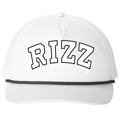 Rizz University Snapback Five-Panel Rope Hat