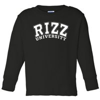 Rizz University Toddler Long Sleeve Shirt