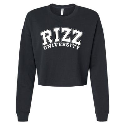 Rizz University Cropped Pullover Crew