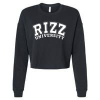 Rizz University Cropped Pullover Crew