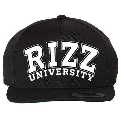 Rizz University Wool Snapback Cap