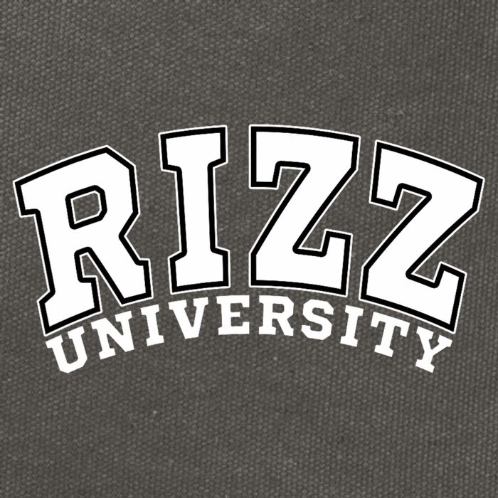 Rizz University Cotton Canvas Backpack