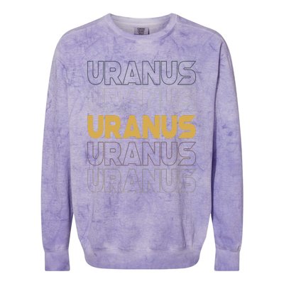 Retro Uranus Colorblast Crewneck Sweatshirt