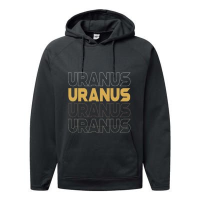 Retro Uranus Performance Fleece Hoodie