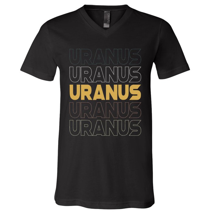 Retro Uranus V-Neck T-Shirt