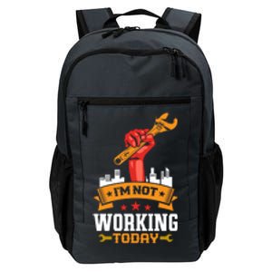 Retro Union Strong Not Working Today Labor Great Gift Daily Commute Backpack