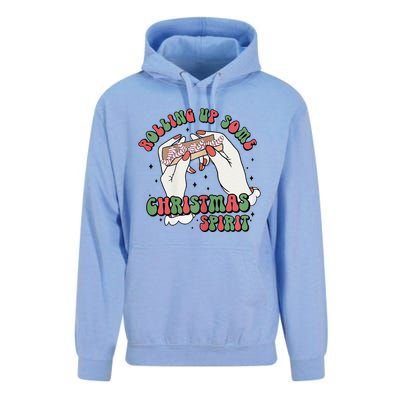 Rolling Up Some Christmas Spirit Unisex Surf Hoodie