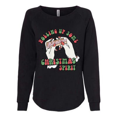 Rolling Up Some Christmas Spirit Womens California Wash Sweatshirt