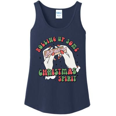 Rolling Up Some Christmas Spirit Ladies Essential Tank