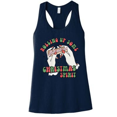 Rolling Up Some Christmas Spirit Women's Racerback Tank