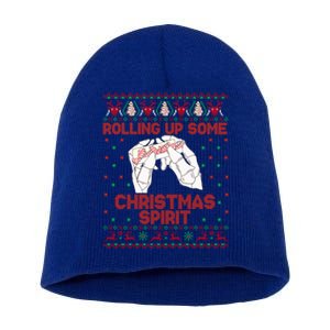 Rolling Up Some Christmas Spirit Tree Cakes Ugly Cute Gift Short Acrylic Beanie