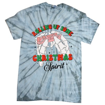 Rolling Up Some Christmas Spirit Xmas Tree Cakes 2022 Outfit  Tie-Dye T-Shirt