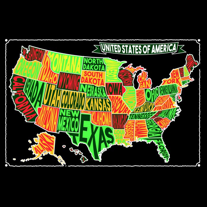 Retro United States Of America Map City Backpack