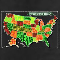 Retro United States Of America Map Trucker Hat