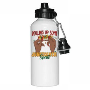 Rolling Up Some Juneteenth Spirit Aluminum Water Bottle