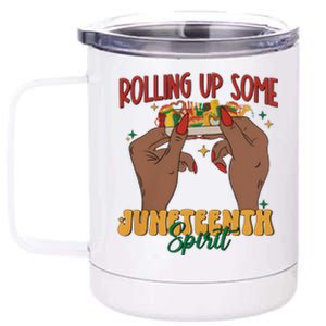 Rolling Up Some Juneteenth Spirit 12 oz Stainless Steel Tumbler Cup