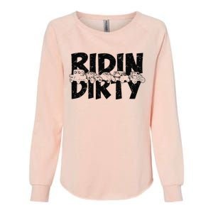 Retro UTV SXS Rider Riding Dirty ATV Offroad Riding SXS Life Womens California Wash Sweatshirt