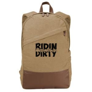 Retro UTV SXS Rider Riding Dirty ATV Offroad Riding SXS Life Cotton Canvas Backpack