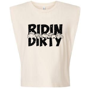 Retro UTV SXS Rider Riding Dirty ATV Offroad Riding SXS Life Garment-Dyed Women's Muscle Tee