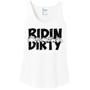 Retro UTV SXS Rider Riding Dirty ATV Offroad Riding SXS Life Ladies Essential Tank