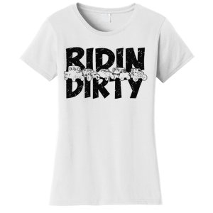 Retro UTV SXS Rider Riding Dirty ATV Offroad Riding SXS Life Women's T-Shirt