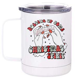 Rolling Up Some Christmas Spirit 12 oz Stainless Steel Tumbler Cup