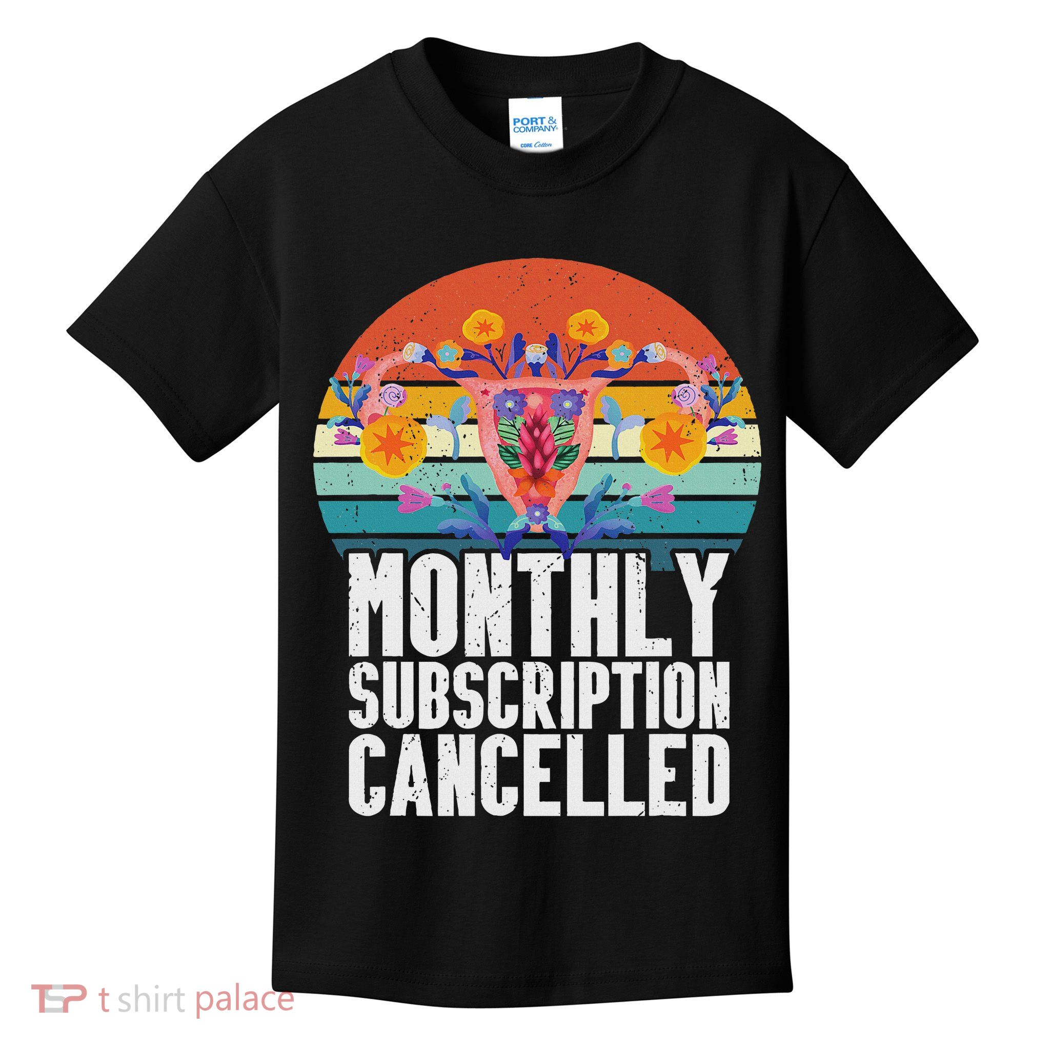 Retro Uterus Support Hysterectomy Recovery Products Kids T-Shirt