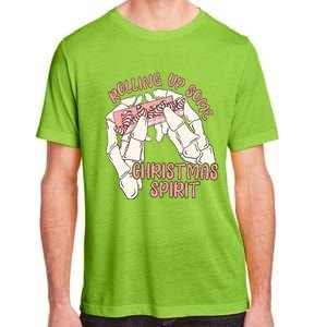 Rolling Up Some Christmas Spirit Christmas Tree Cakes Snack Gift Adult ChromaSoft Performance T-Shirt