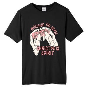 Rolling Up Some Christmas Spirit Christmas Tree Cakes Snack Gift Tall Fusion ChromaSoft Performance T-Shirt