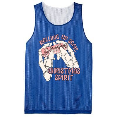 Rolling Up Some Christmas Spirit Christmas Tree Cakes Snack Gift Mesh Reversible Basketball Jersey Tank