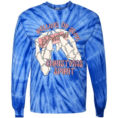 Rolling Up Some Christmas Spirit Christmas Tree Cakes Snack Gift Tie-Dye Long Sleeve Shirt