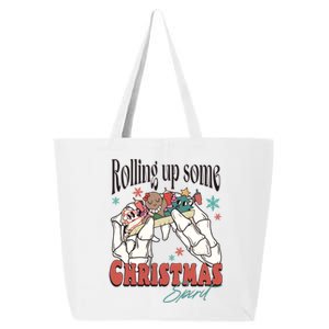 Rolling Up Some Christmas Spirit Skeleton Christmas 25L Jumbo Tote