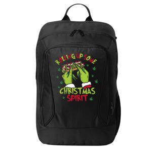 Rolling Up Some Christmas Spirit Xmas City Backpack