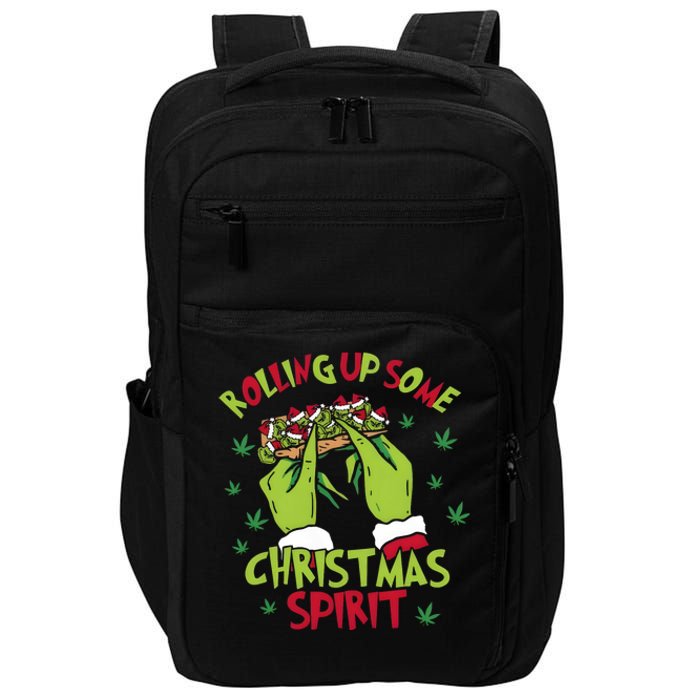 Rolling Up Some Christmas Spirit Xmas Impact Tech Backpack