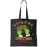 Rolling Up Some Christmas Spirit Xmas Tote Bag