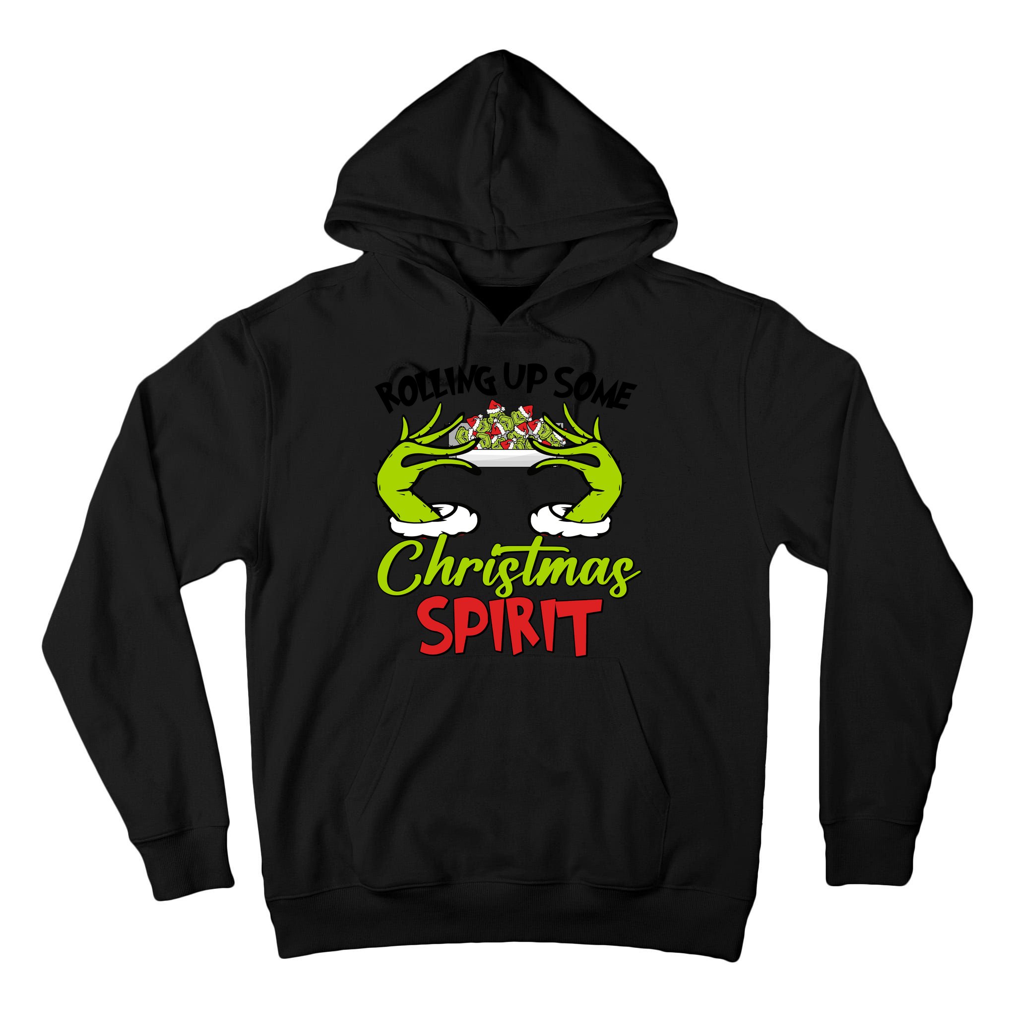Rollin Up Some Christmas Spirit Merry Grinchmas Tall Hoodie