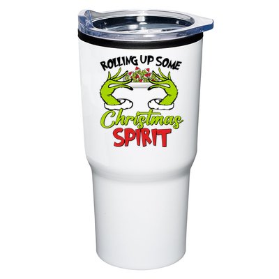 Rollin Up Some Christmas Spirit Merry Grinchmas Tumbler