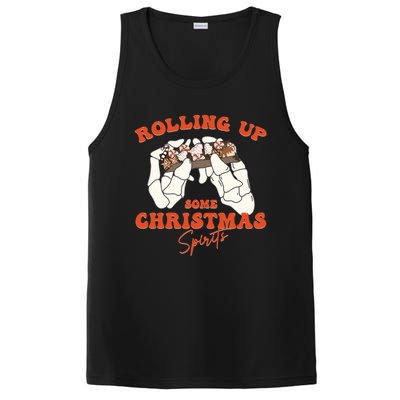 Rolling Up Some Christmas Spirits Funny Gift PosiCharge Competitor Tank