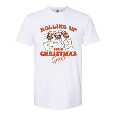 Rolling Up Some Christmas Spirits Funny Gift Softstyle® CVC T-Shirt