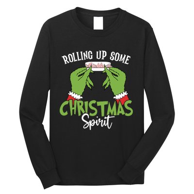 Rolling Up Some Christmas Spirit Christmas Tree Cakes Snack Long Sleeve Shirt