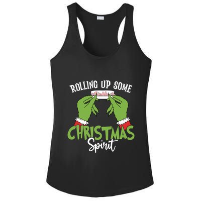 Rolling Up Some Christmas Spirit Christmas Tree Cakes Snack Ladies PosiCharge Competitor Racerback Tank