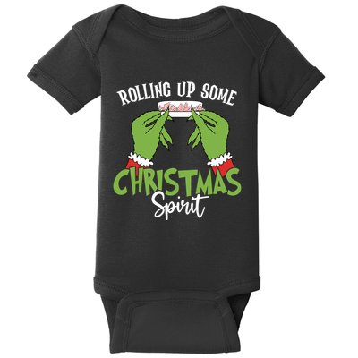 Rolling Up Some Christmas Spirit Christmas Tree Cakes Snack Baby Bodysuit